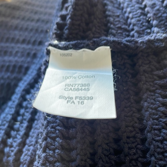 Madewell extra small 100% cotton dark blue knit vest excellent condition - Picture 4 of 4